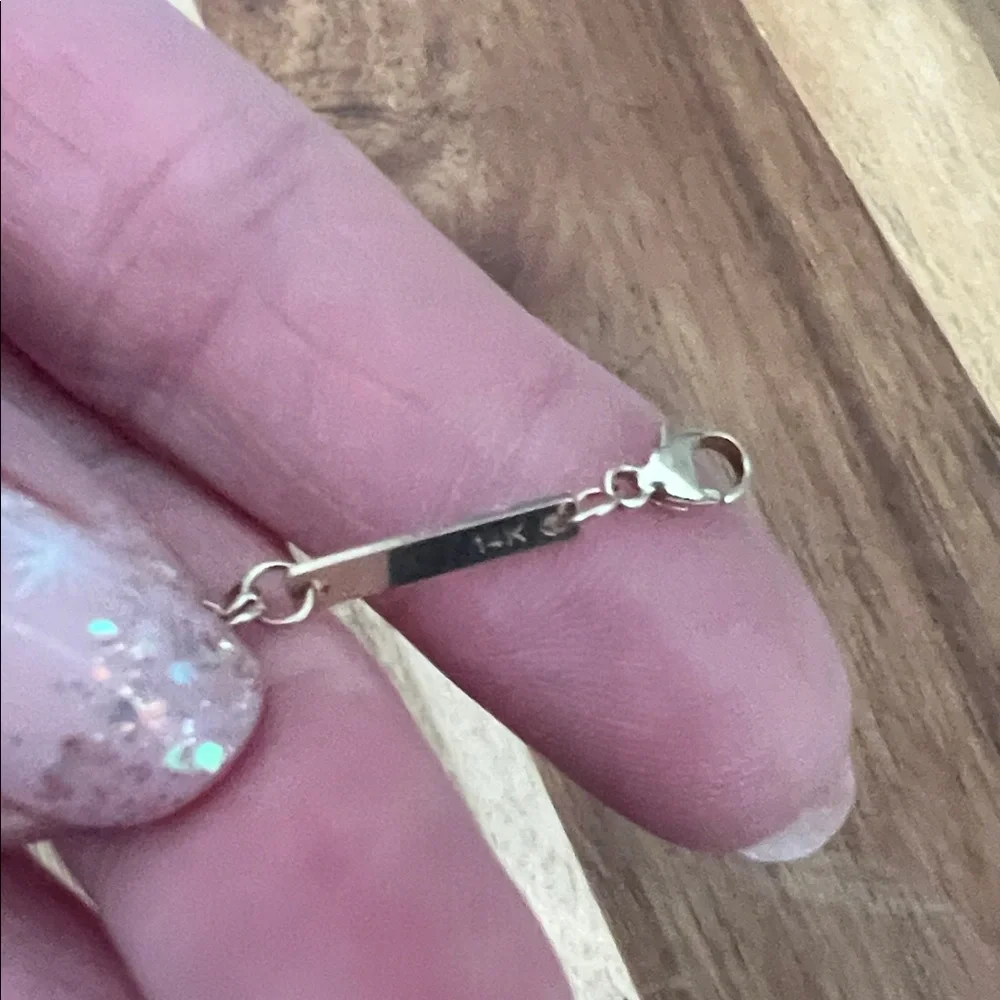 Zoe Chicco Gold Heart Link Bracelet